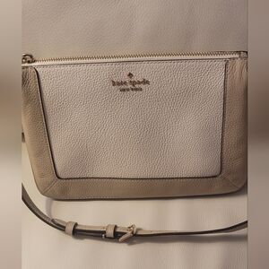 Kate Spade Cream and Tan Crossbody Bag
